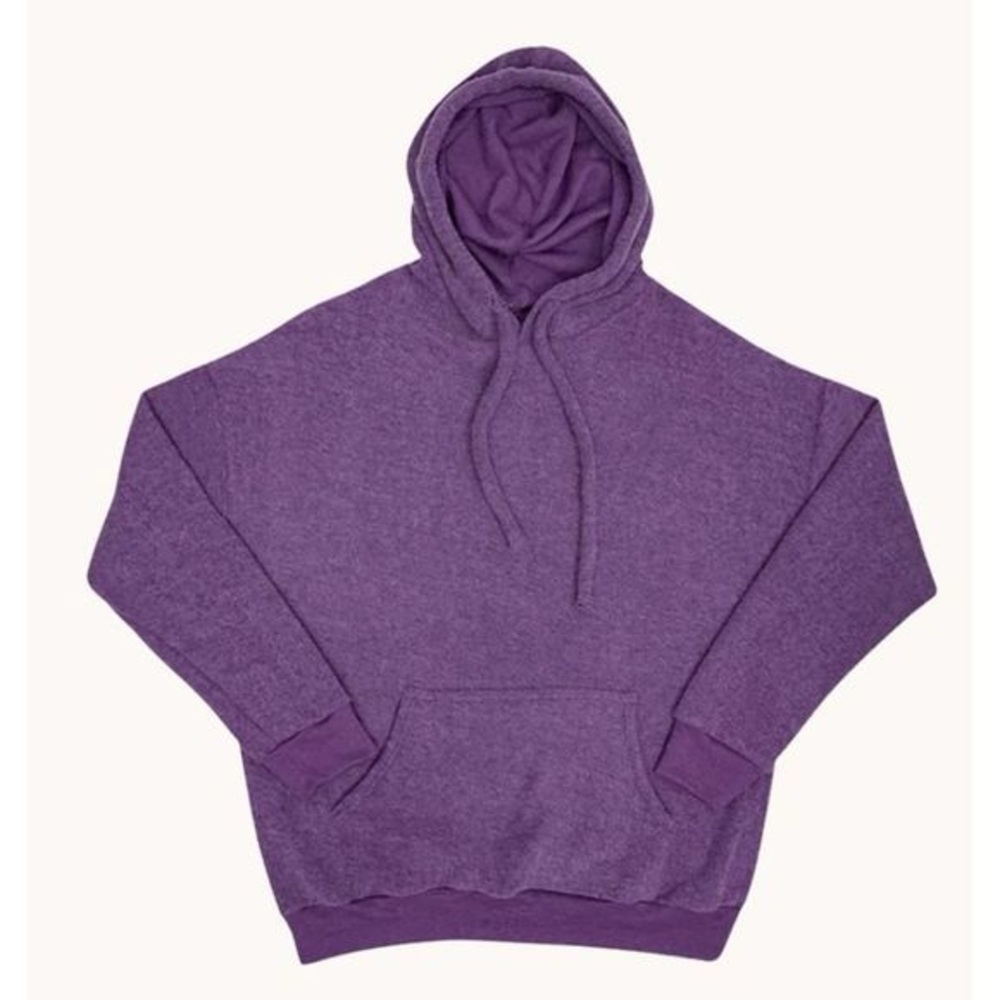 Soft Serve Clothing Cloud Cotton Hoodie, Deep Purple, Size Small